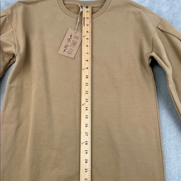 NEW The Simple Folk 2 Organic Cotton Stretch The Oversized Sweater Dress - Picture 3 of 10